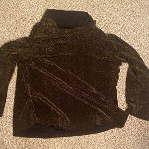 Grace Black and Gold Sparkle Blouse